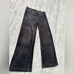 Juicy Couture Gray Velvet Track Pants